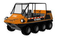 中小型水陸兩棲救援車（8×8，64KW，原地轉(zhuǎn)向）